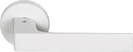 Deurkruk Robocinque - Colombo Design - Wit mat - rond rozet - set