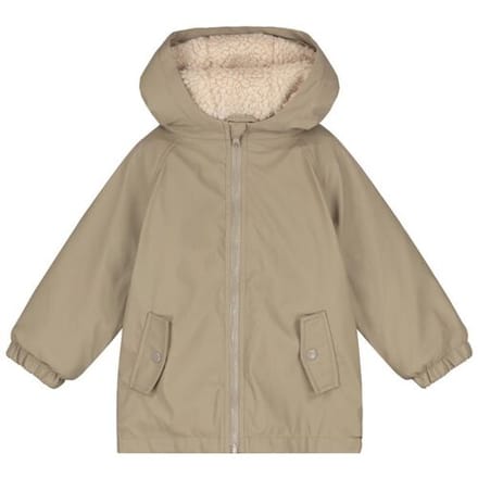 Prénatal peuter regenjas gevoerd Dark Taupe Brown 80 unisex