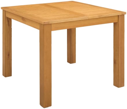 vidaXL - Eettafel - 90 - x - 90 - x - 75 - cm - Massief - Eikenhout - Naturel - Vierkant