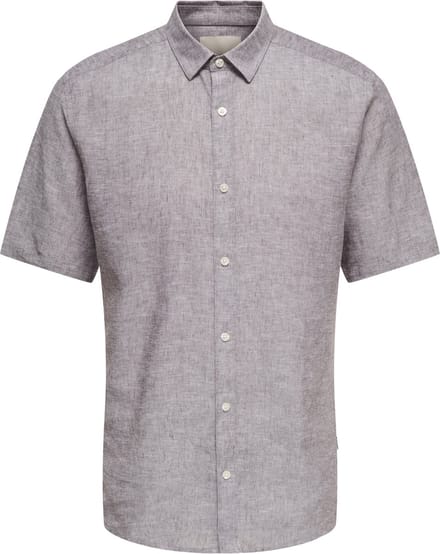ONLY&SONS - ONSCAIDEN LIFE SS SOLID LINEN BLEND NOOS - Heren - Overhemden