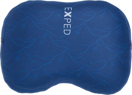 Reiskussen - Slaapkussen - Comfortabel slapen - Opblaasbaar en compact - 13 cm dik - Donkerblauw