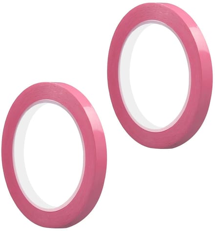 Dailygoods - 10mm x 66m PET Tape - Set van 2 - Zelfklevend Isolatietape - Roze