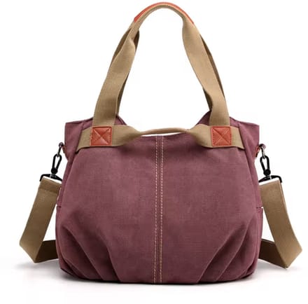 N3 Collecties Canvas Shouldertas voor Dames