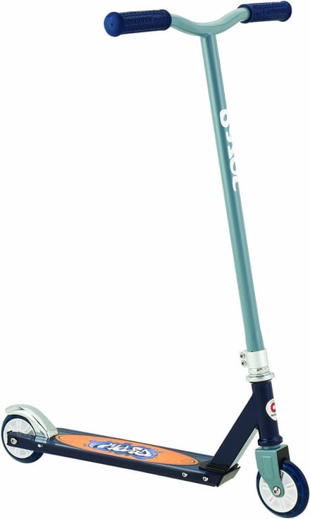 Kinderstep - Freestyle skater - Buiten spelen - Robuust lichtgewicht frame - 92 mm deck - Grijs blauw