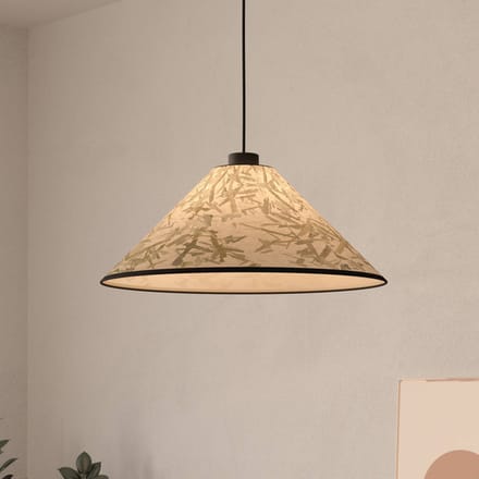 EGLO Oxpark Hanglamp - E27 - Ø 42 cm - Zwart|Wit|Groen - Bamboe