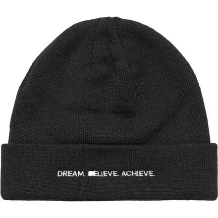 Mister Tee - Dream Believe Achieve Heavy Knit Beanie Muts - Zwart