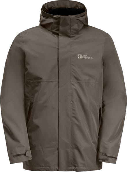 Jack Wolfskin Luntal 3in1 Jacket Men - Winterjas - Heren - Cold Coffee - Maat L