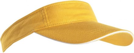 Gele zonneklep