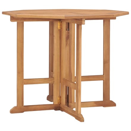 vidaXL - Tuintafel - inklapbaar - 90x90x75 - cm - massief - teakhout