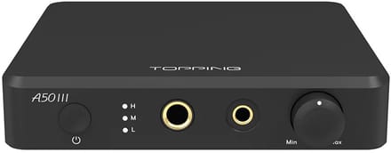 Topping A50 III Black – High‑Performance Headphone Amplifier – NFCA – Voorversterkerfunctie – Zwart