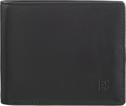 DuDu Azzorre Portemonnee RFID-bescherming Leder 11 cm - Jongens - Horizontaal - schwarz