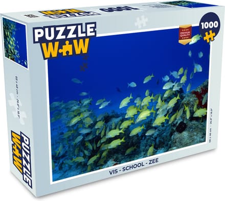 Puzzel Vis - School - Zee - Legpuzzel - Puzzel 1000 stukjes volwassenen