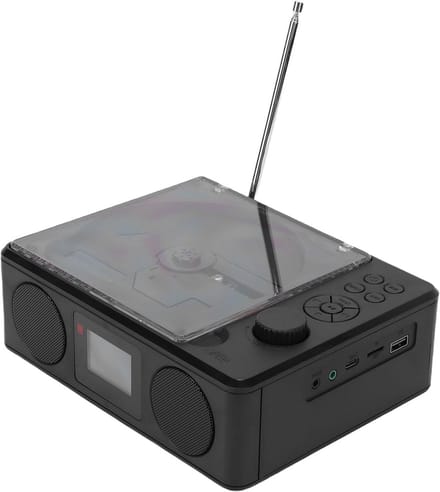 Draagbare CD Speler - Muziekspeler Radio - Ontspanning Thuis - Met Afstandsbediening - Compact Formaat