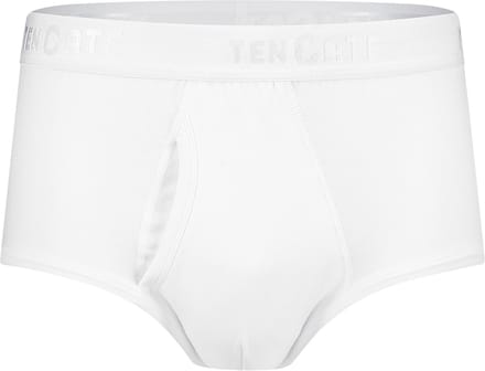 Ten Cate Basics organic cotton stretch slip met gulp wit 2-pack voor Heren | Maat L