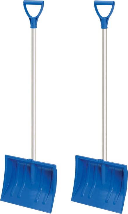 Prosperplast Sneeuwschep - 2x stuks - blauw - kunststof - sneeuwschuiver - 94 cm