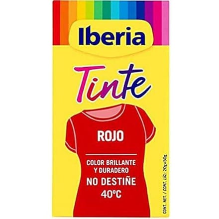 Colorant - IBERIA - Iberia-Rouge - Couleurs intenses - Fixation optimale - Teinture à 40°C rood
