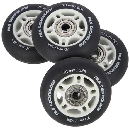 PU 76X24 82A Mat Zwart (4 Stuks) + Abec-9 (8 Stuks) Nils Extreme Set