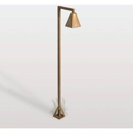 Moretti Luce LED tuinpadverlichting Silva Frame, 100 x 19 cm, antiek messing
