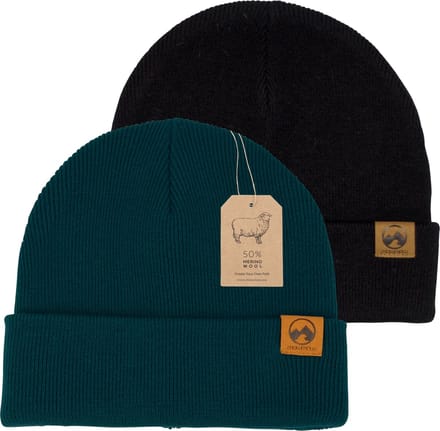 MowMow 2-pack Muts Merino - Beanie - Heren - Dames