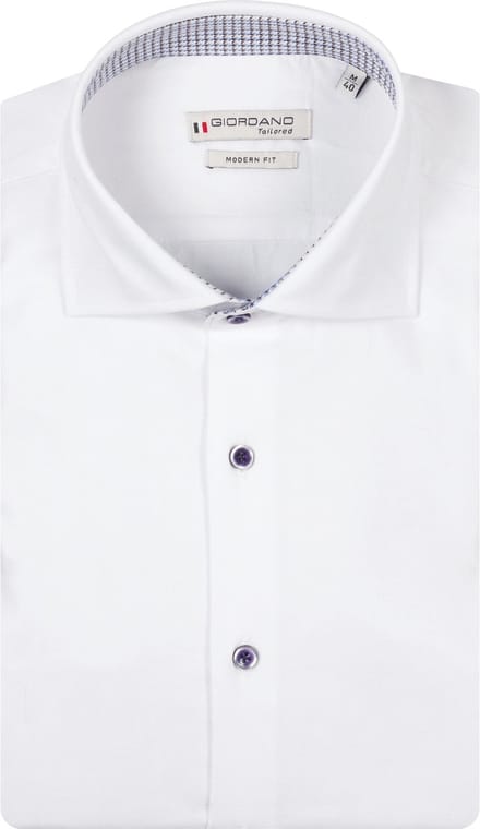 Giordano – Locarno – Heren – Oxford – Overhemd – Wit – 617806-10