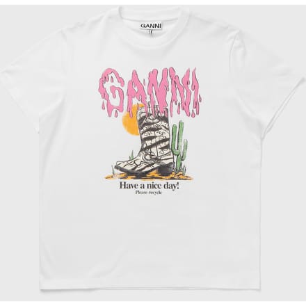 Basic cotton Western zebra boot tee