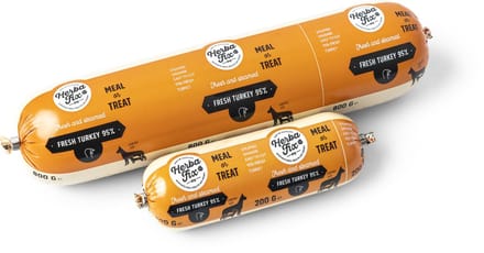 Herbafix Gestoomde Worst Kalkoen - 6 x 800 g - 95% Vlees Meal or Treat
