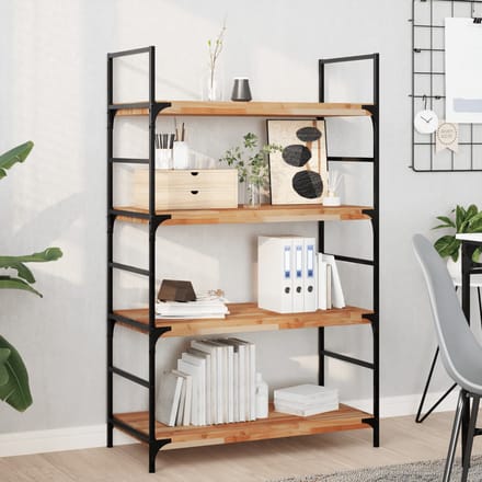 vidaXL - Wandschappen - 2 - st - zwevend - olieafwerking - 100x40x4 - cm - acaciahout