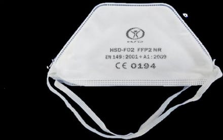 20x 20 - Stofmasker PSP 40-212 Vouwmasker FFP2 (per 400 stuks)