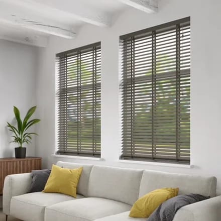 Decosol 946 Jaloezie Horizontaal Hout Taupe 80x130cm