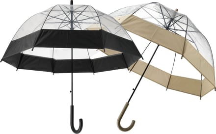 Paraplu -Transparant-- Regenparaplu's in één set 2 Stuks - Doorzichtige paraplu's - Wit - Paraplu Automatisch