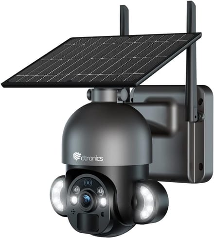 Bewakingscamera Buiten - IP Camera Solar - Huis Beveiligen - Kleur Nachtzicht 30m - 1 Stuk - Wit