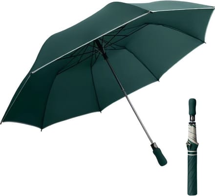Bovista Windproof Paraplu - Opvouwbaar - Moderne Stormparaplu - Stormproef - Automatisch Uitklapbaar - Umbrella - Groen