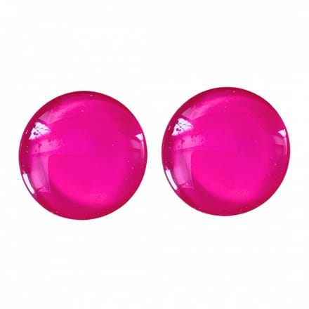 Clip oorbellen zuurstok roze 2.5 cm