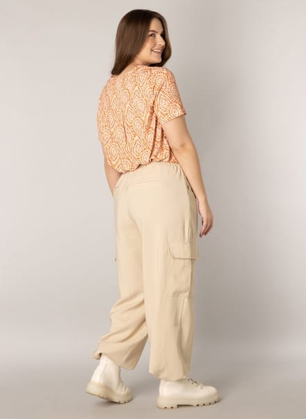 YESTA Harvin Essential Tops - Salmon/ Multi Color - maat 0(46)