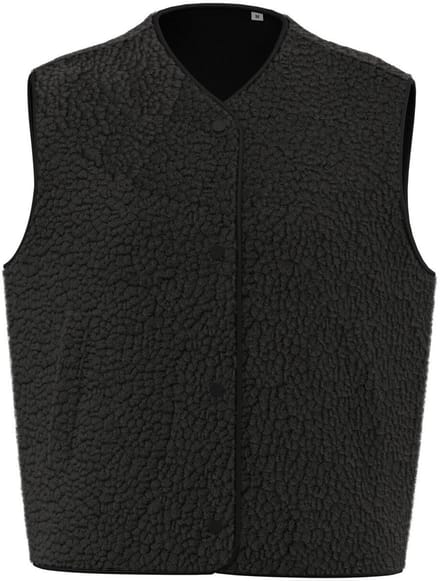 Spasso Mouwloos sherpa damesjasje SP604 - Black - M