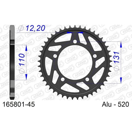 Tandwiel Afam 520 45 dents