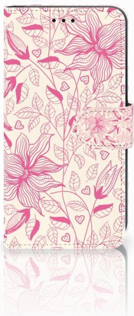 Xiaomi Mi A2 Lite Hoesje Pink Flowers