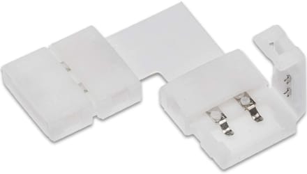 90° hoekverbinding voor 10 mm LED-strips FLASH (5630) 14,3 x 15,3 x 5 mm 2-polig
