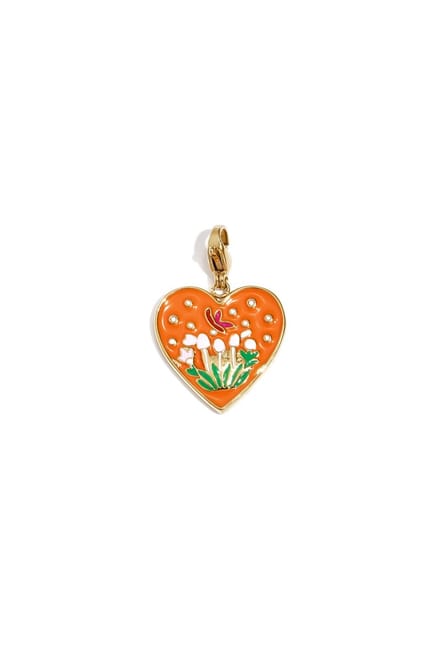 Sieraden bedel hart met tulpen diy