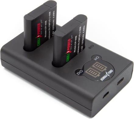 ChiliPower Li-90B Olympus USB Duo Kit - Camera accu set