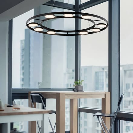 Maytoni Fad LED hanglamp draaibare kappen ∅80cm