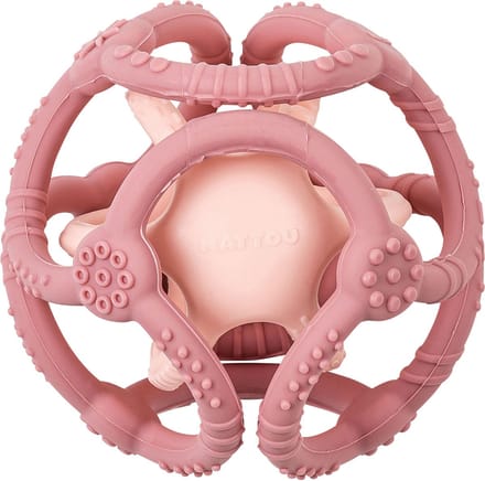 Nattou Silicone - Set Ballen voor Baby's - 2 Stuks - Roze