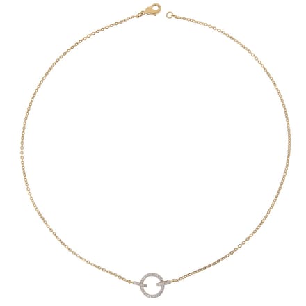 Orphelia PK-021 - Ketting - Verguld metaal / Zirkonia - 45 cm