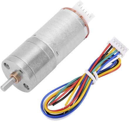 DC 12V Encoder Gear Motor, Motor Metal Gear Motor Suitable for Remote Control Car Robot Model(500RPM)