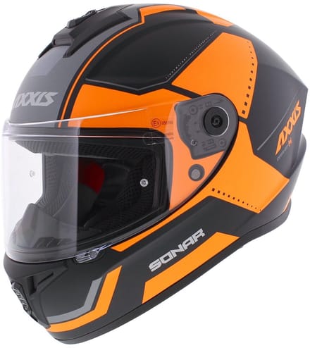 Axxis Draken S helm Sonar mat oranje