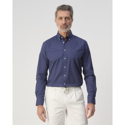 Campbell Casual overhemd donker