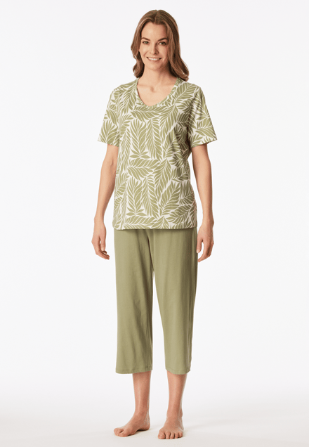Pyjama met 3/4-mouwen, linde - Comfort Essentials 38