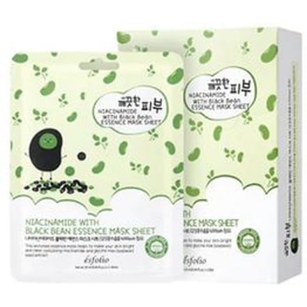 esfolio - Niacinamide With Black Bean Essence Mask Sheet Set 10 sheets