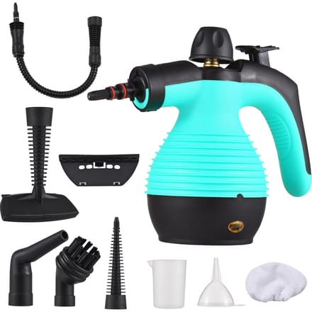 Draagbare handheld stoomreiniger 1050W Multifunctionele hoge temperatuur stoomreiniging onder druk US Plug blauw