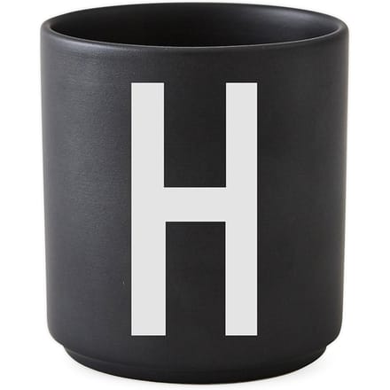 DESIGN LETTERS - Personal beker porselein  - zwart - H